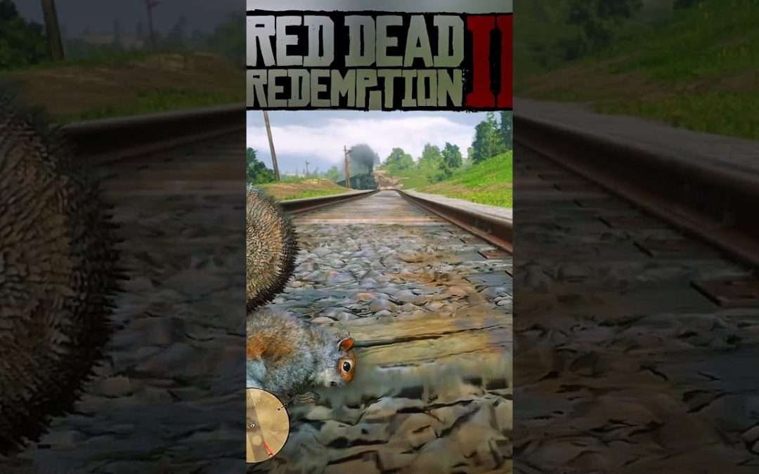 Legendary Squirrel vs. Train – Red Dead Redemption 2!  #rdr2 #reddeadredemption2