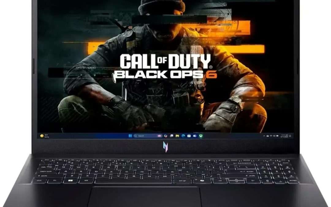 acer Nitro V Gaming Laptop, 15.6″ FHD IPS Display, 144Hz, AMD Ryzen 5 7535HS, 6 Cores, GeForce RTX 4050, 16GB DDR5, 512GB SSD, Obsidian Black, Windows 11, BK, Laptop Bag, TWE Mouse Pad & Mouse