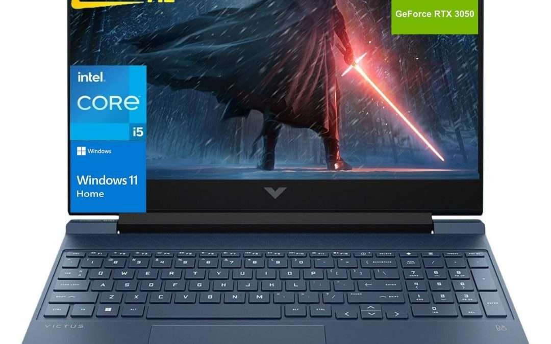 HP Victus 15.6 i5 Gaming Laptop, 15.6″ FHD 144Hz Display, Intel Core i5-12450H, NVIDIA GeForce RTX 3050, 64GB RAM, 2TB SSD, Backlit KB, Touchpad, SD Card Reader, Webcam, HDMI, Wi-Fi 6, Win11 Home