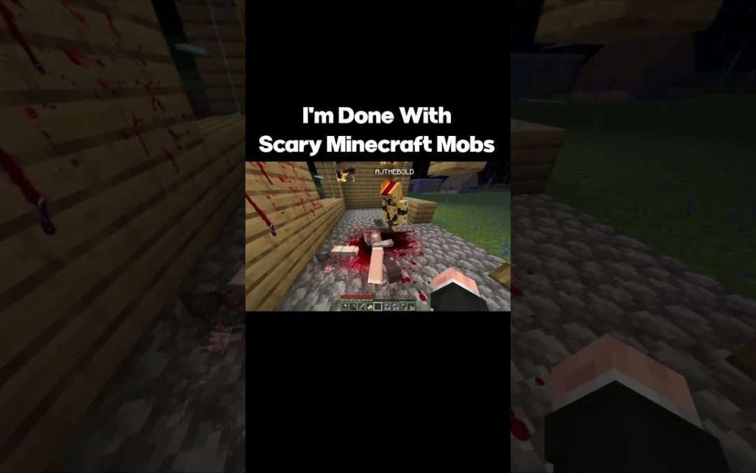Bullying Scary Mobs In Minecraft, The Playmate #minecraft #minecraftmemes