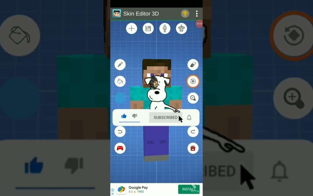 How to get Khatarnak ishan Minecraft skin form skin Editor 3D #sorts #minecraft #minecraftskins