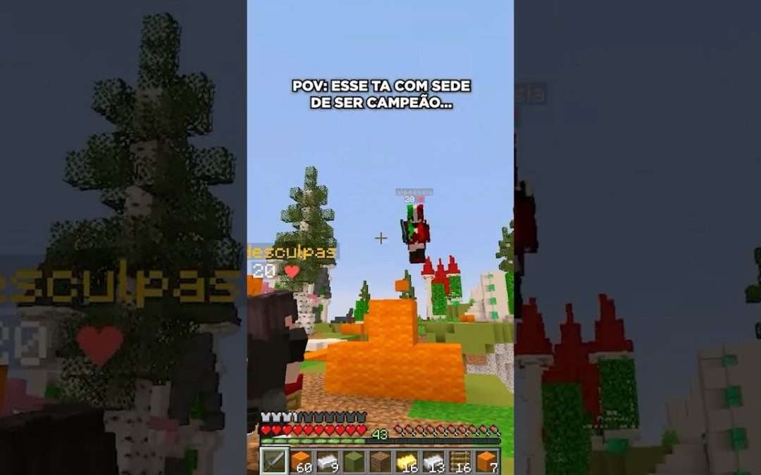 esse ta com sede #minecraft #bedwars #minecraftmemes