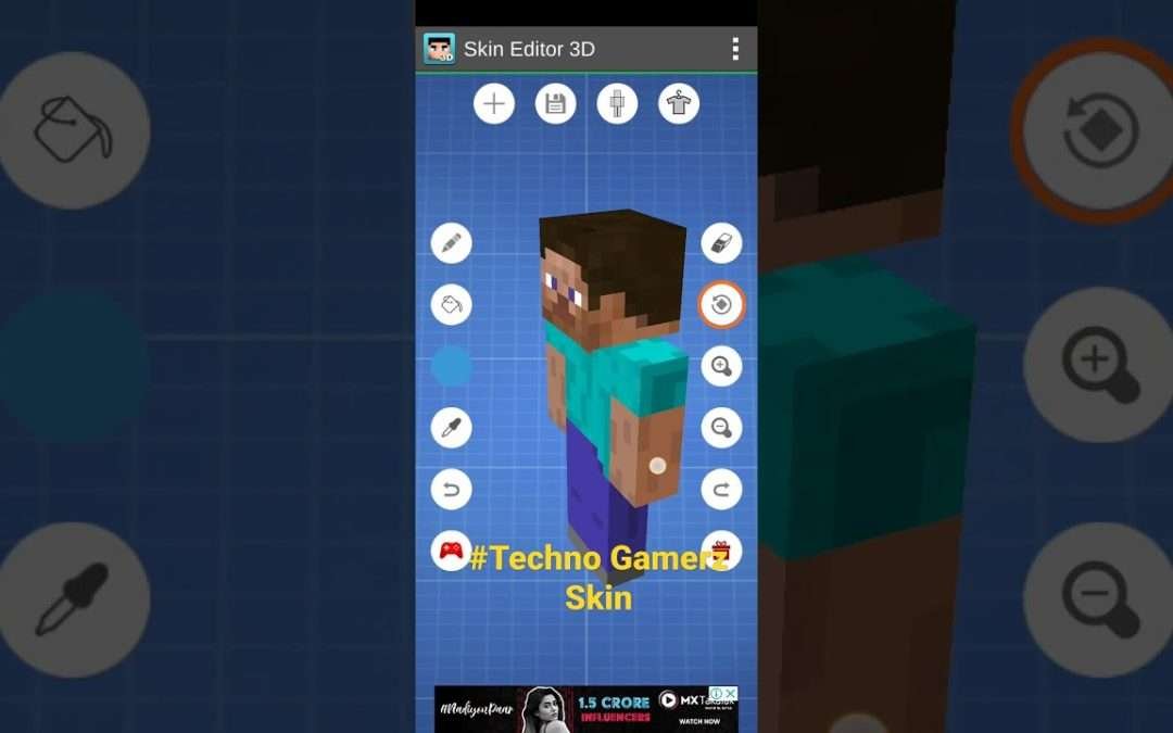 Techno Gamerz skin in minecraft skin editor@TechnoGamerz