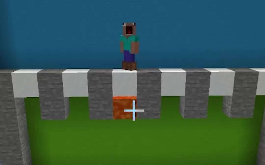 @tinymacdude minecraft trust exercise #minecraft #minecraftmemes #funny …