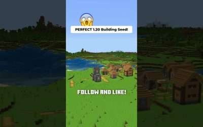 BEST Minecraft 1.20 BUILDING SEED (Flat Plains) #shorts
