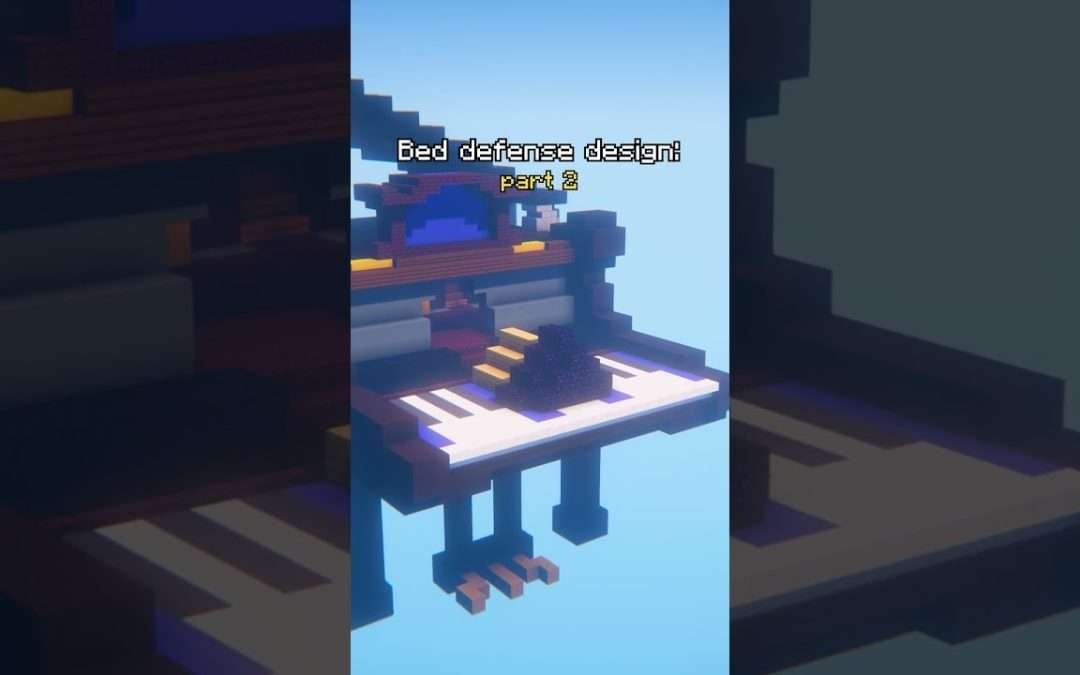 if you aren't building your Bed Wars defense like this, you're doing it wrong. #minecraft #bedwars