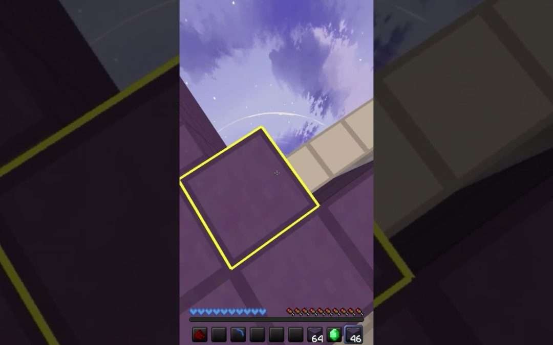 Easiest Hippo Minecraft Bridge Map #shorts #short #bridge #pvp