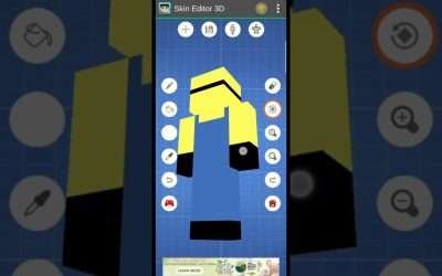 Easy Minion Skin in Skin Editor 3D for Minecraft #skineditor