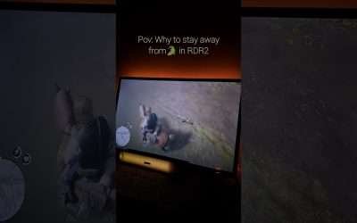 Crocs are dangerous, in real and in RDR2, as well. #rdr2 #crocodile #gameplay #shortvideo #ps #pc