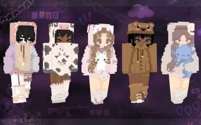 [ oversized hoodie ] aesthetic minecraft skins | w/ links ♡