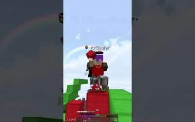 Insane bed break!  #minecraft #bedwars #shorts