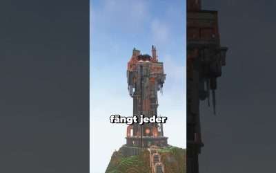 Das GRÖẞTE GEBÄUDE auf einem Minecraft Server…?! #minecraft #minecraftshorts #maggus