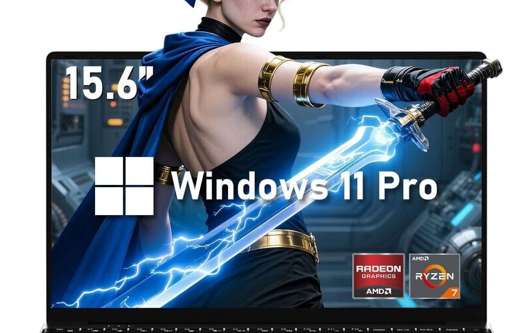 2025 Gaming Laptop 15.6 Inch Laptop Computer with AMD Ryzen 7 5700U Processor, 32GB RAM, 1T SSD, FHD Display 1920*1080P, Windows 11 PRO, WiFi 5, Backlit Keyboard HDMI, for Student, Office, Business