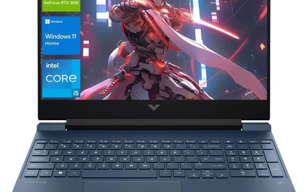 HP Victus 15.6 i5 Gaming Laptop, 15.6″ FHD 1920*1080 144Hz, Intel Core i5-12450H, NVIDIA GeForce RTX 3050, 16GB RAM, 1TB SSD, Backlit KB, Touchpad, SD Card Reader, Webcam, HDMI, Wi-Fi 6, W11 H, Blue
