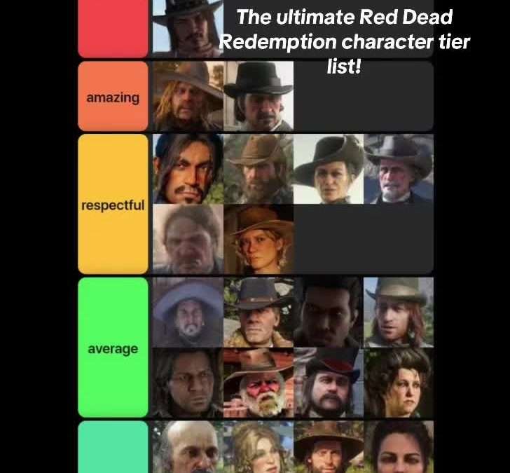 @xplegends_ What do you think of this tier list? Comment below! #reddead #reddea…