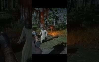 The ghostly woman ran into the living King of Hell. #shorts #reddeadredemption2 #steam