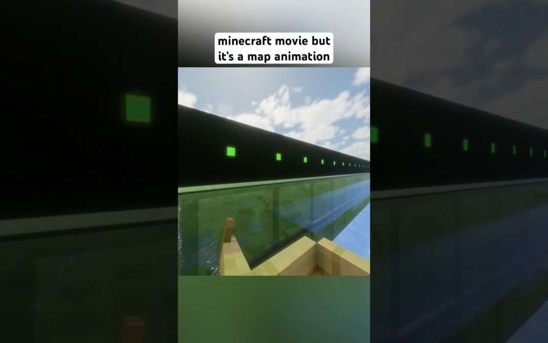 minecraft movie trailer but it’s a map animation
