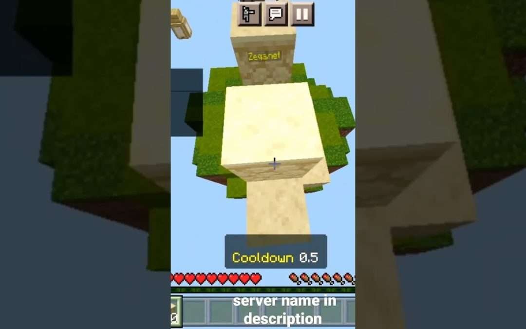 My Block clutch in new training server in Minecraft bedrock edition| GAMINGxMINECRAFT| not easy