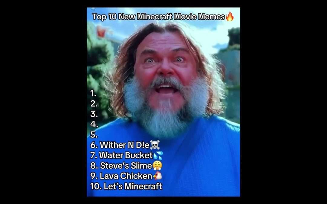 Top 10 New Minecraft Movie Memes🔥#minecraft #shorts