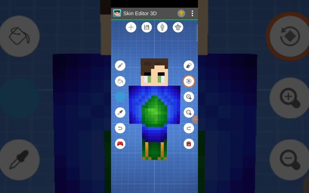 ayush more skin in Minecraft skin editor @AyushMore #shorts