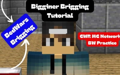 Beginner Bridging Tutorial | CWR Minecraft Server | BedWars Practice