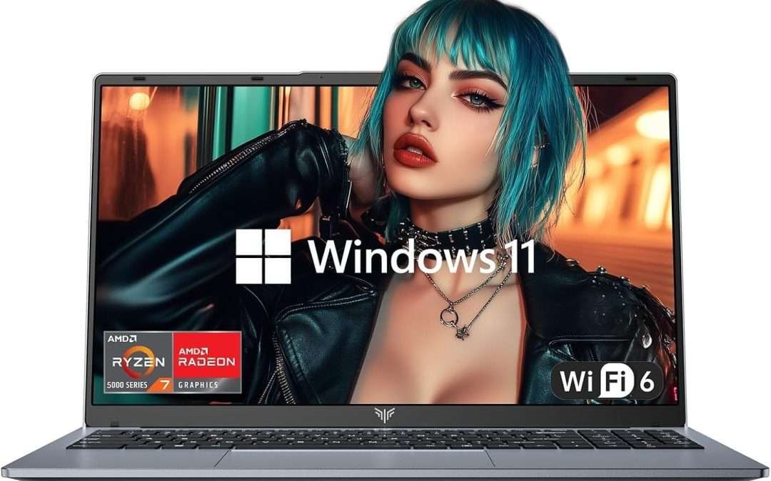 2025 Laptop Computers with AMD Ryzen7, 8-core Processor (Up to 4.3GHZ) with AMD Radeon Graphics,16GB DDR4 RAM 512GB SSD,WiFi 6, Windows 11,15.6 inch IPS Display,4800mAh Battery,Type-C,Micro SD