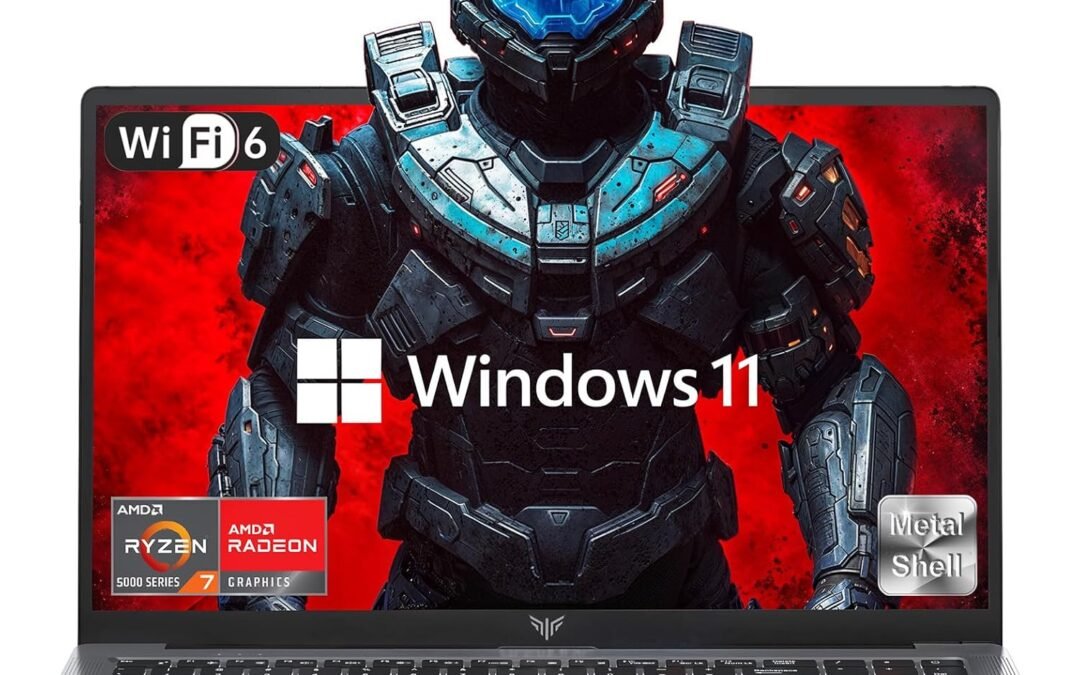 2025 AMD Gaming Laptop, 15.6inch Laptop Computer with AMD Ryzen 7 5700U(8C/16T, Up to 4.3GHz), 16GB RAM 512GB NVMe SSD Windows 11 Laptop, Radeon RX Vega 8 Graphics,WiFi 6