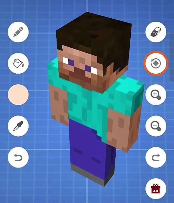 @farzz571 nih tutor bikin skin sederhana dari gw   #minecraftpe #fyp #Farzz #fou…