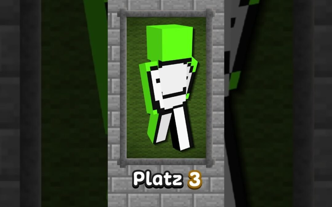 Die Top 5 meistgenutzten Minecraft Skins 🔥 #shorts