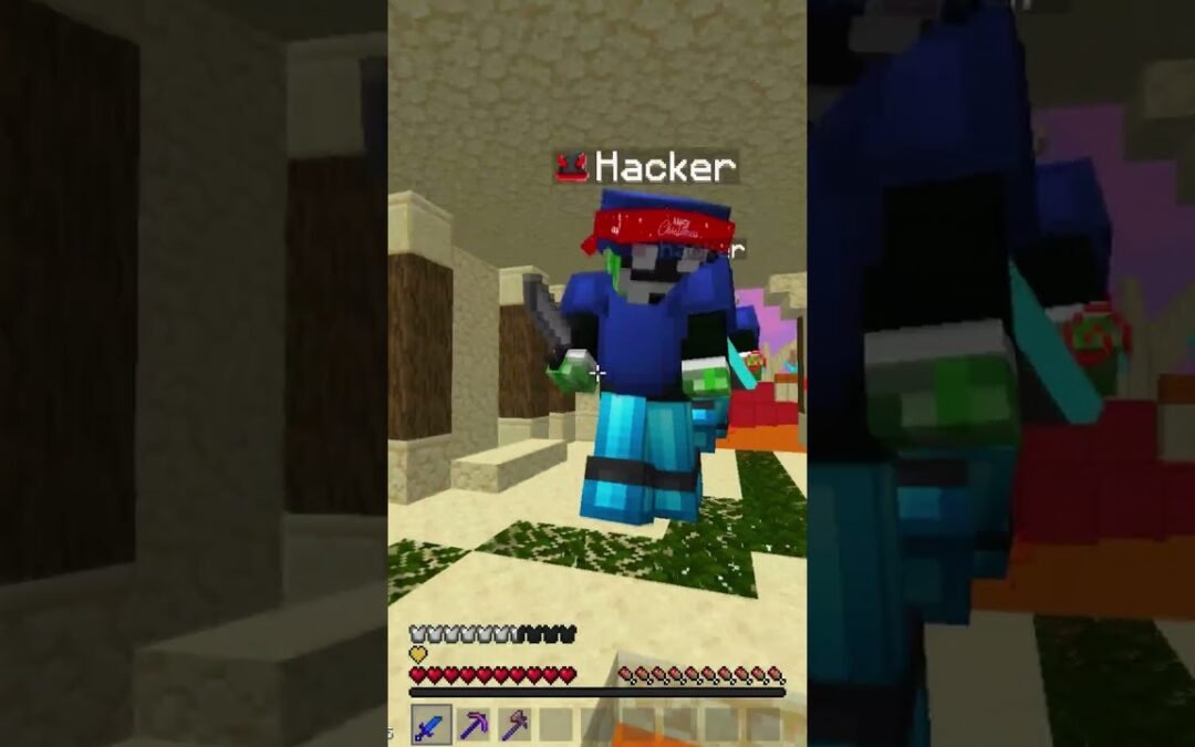 EPIC BEDWARS HACKER 2V1 #minecraft #bedwars