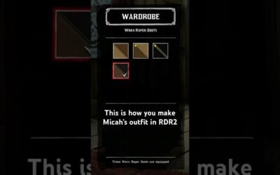 #rdr2 #howto make Micah’s outfit in RDR2