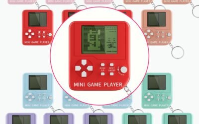 DJMUMU 18PCS Video Game Keychain 6 Colors Gamer Kids Party Favors Bulk Party Supplies for Kids Classroom Prizes