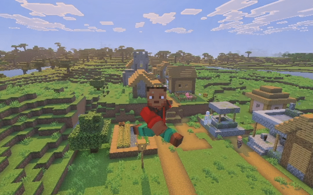 @dayoneofminecraft OP Minecraft Bedrock seed!! #minecraft #minecraftbedrock #min…