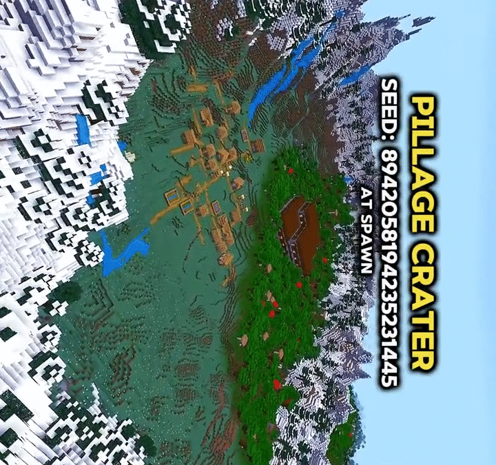 @hiproportion RATE THIS SEED ?/10 #minecraftpe #minecraftseed #hiproportion #fyp…