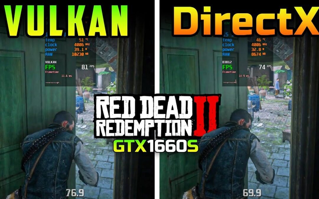 Red Dead Redemption 2 : Vulkan vs DirectX 12 (GTX 1660 Super)