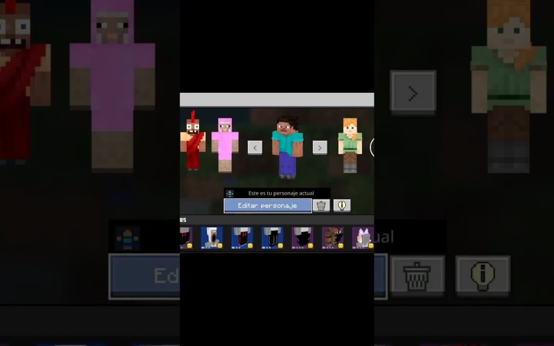 🍕COMO TENER UNA SKIN EN MINECRAFT 🍕 (TUTORIAL FACIL) 😎 #minecraft #texturepack #bedrock #skin