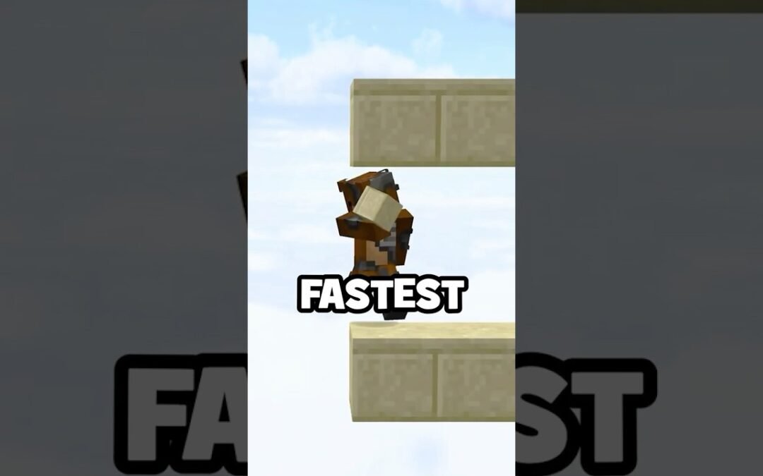 I Learned Minecraft's Fastest Bridging Method…