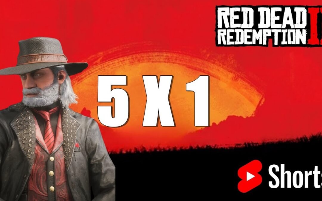 5×1 UM DIA DE SORTE NO CONFLITO RED DEAD OLINE #Shorts