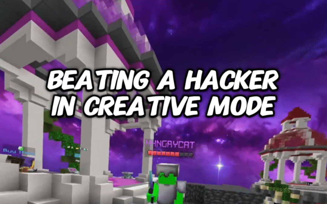 @urga121 Beating a hacker in creative mode #hivemc #minecraft #bedwars #hacker #…