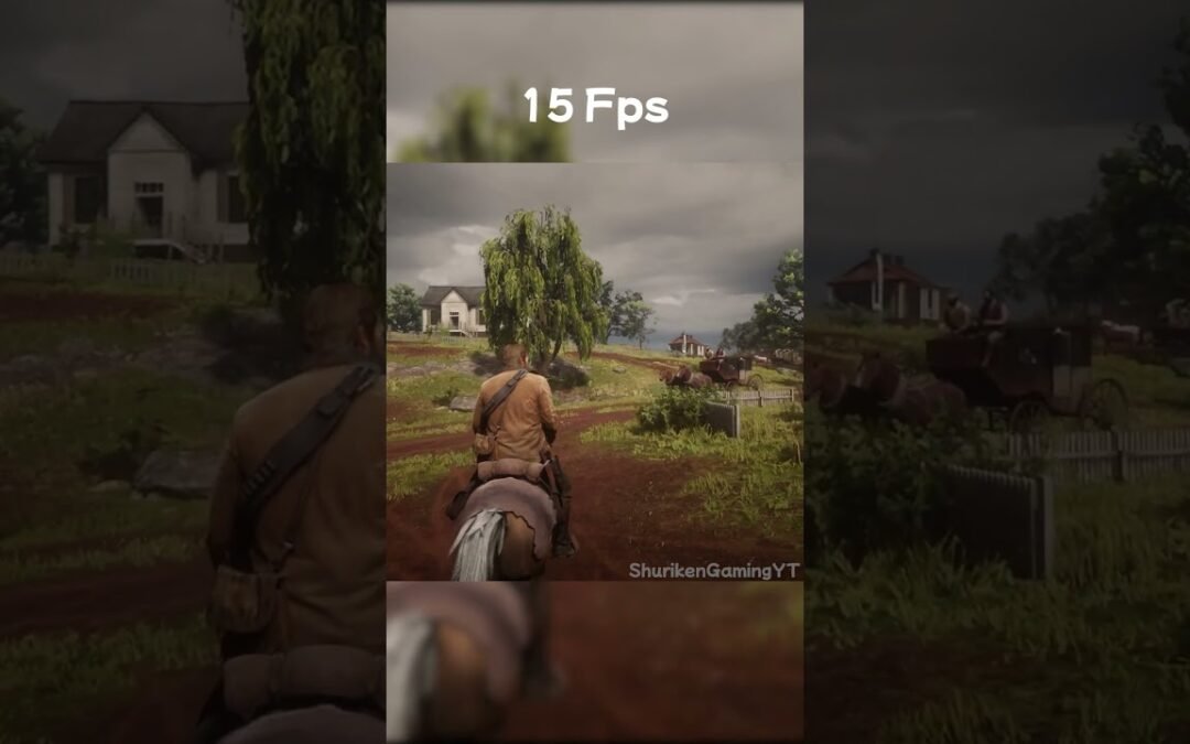 How much difference from 0 to 60 Fps in Red dead redemption 2? #gaming #shorts #rdr2