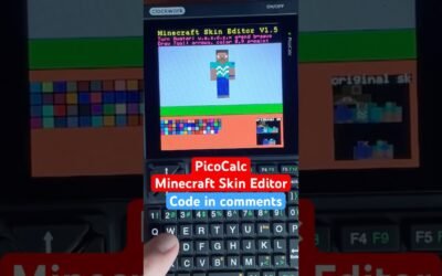 Clockwork PicoCalc:Java Skin Editor for Minecraft # PicoCalc #Minecraft  #Skin #retro