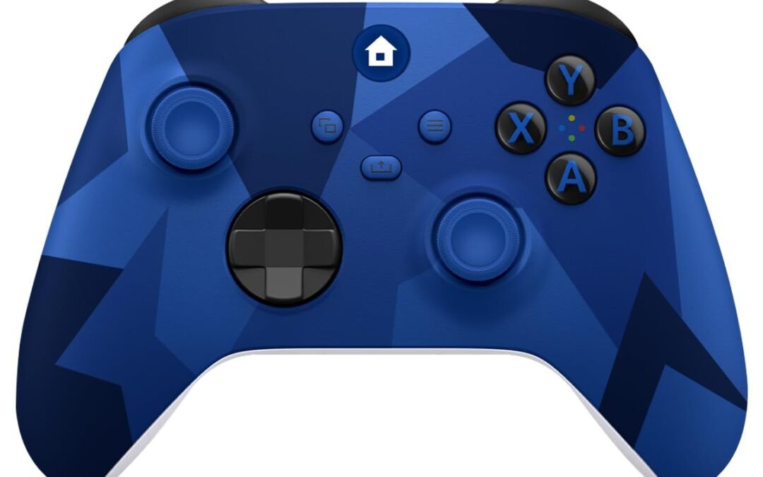 Xbox One Controller,Xbox Controller Wireless for Xbox One, Xbox Series X/S,Wireless Controller with 3.5mm Audio Jack,with 2.4GHz Wireless Adapter,Camo Blue