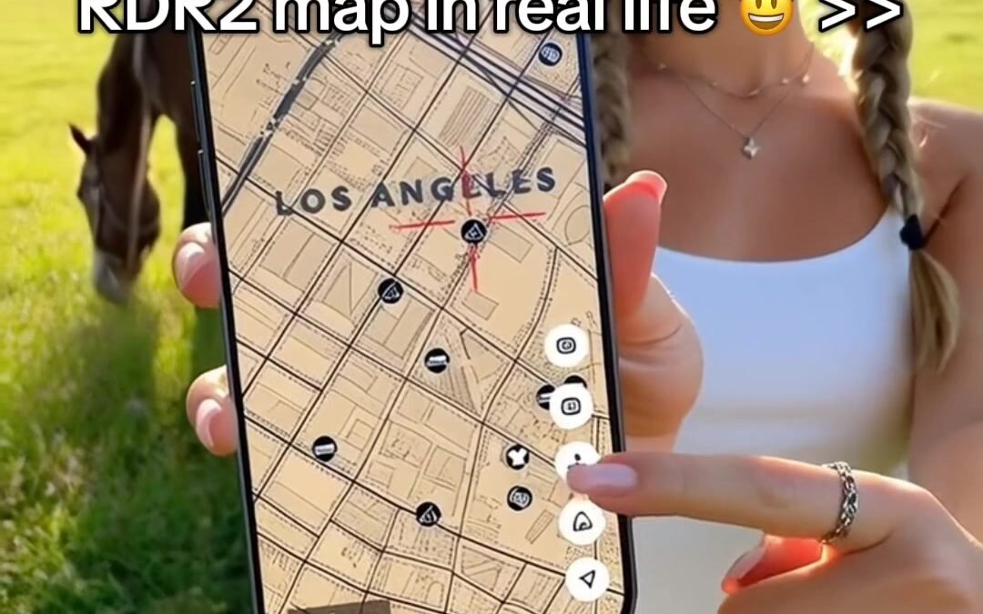 @gamemaps_irl RDR2 Map + Google Maps = This app  Try Game Maps IRL #rdr2 #rdr #r…