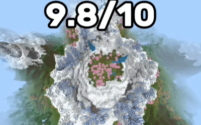 @them9780  4 Village Surrounding an Epic Snow Mountain-Massive snowy peak! SEED:…