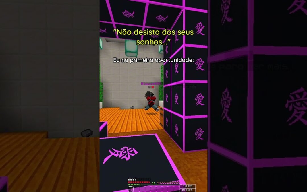 🍊 Veja até o final ksksks (🎨 Textura Utilizada no Vídeo na DESC :D)  #minecraft #bedwars