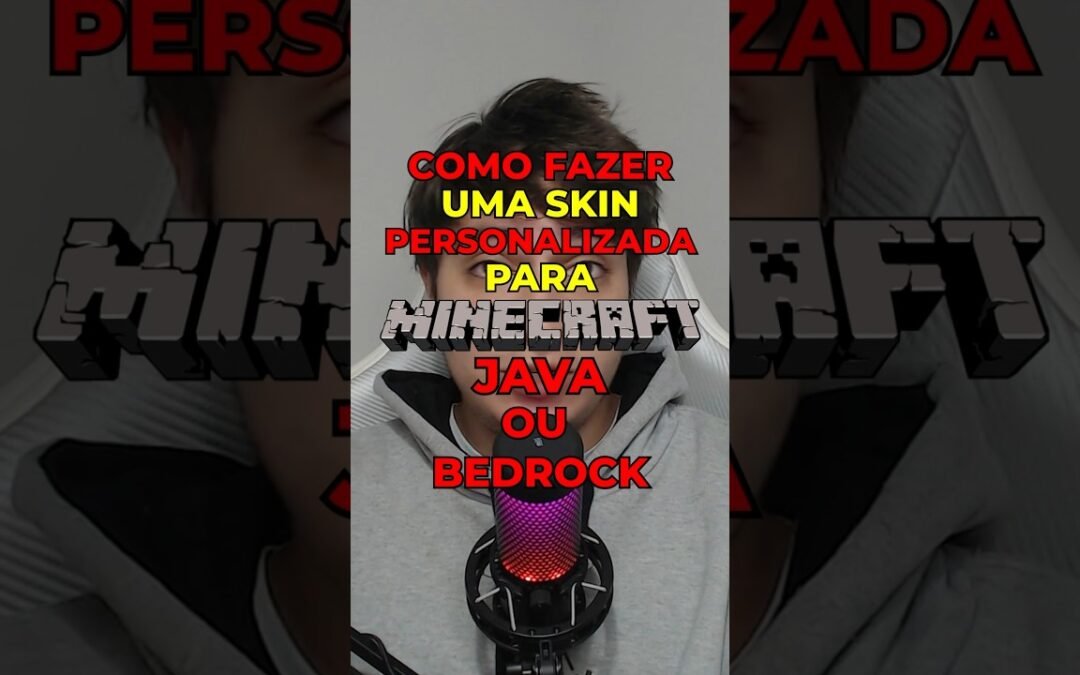 COMO FAZER UMA SKIN PERSONALIZADA PARA O MINECRAFT (JAVA OU BEDROCK)