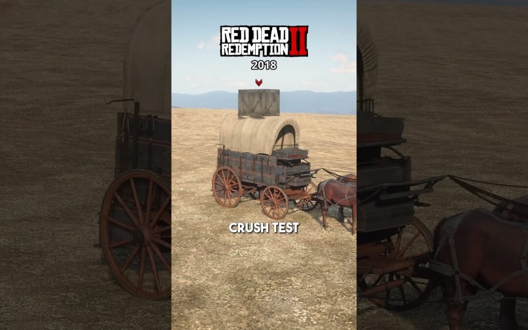 RDR1 VS RDR2 – Wagon Physics Comparison #rdr2 #gaming #shorts #redeadredemption #rdr #rockstargames