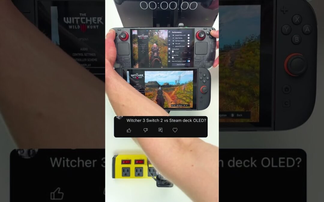 The Witcher 3 Switch 2 vs Steam Deck #thewitcher3 #switch2 #steamdeck