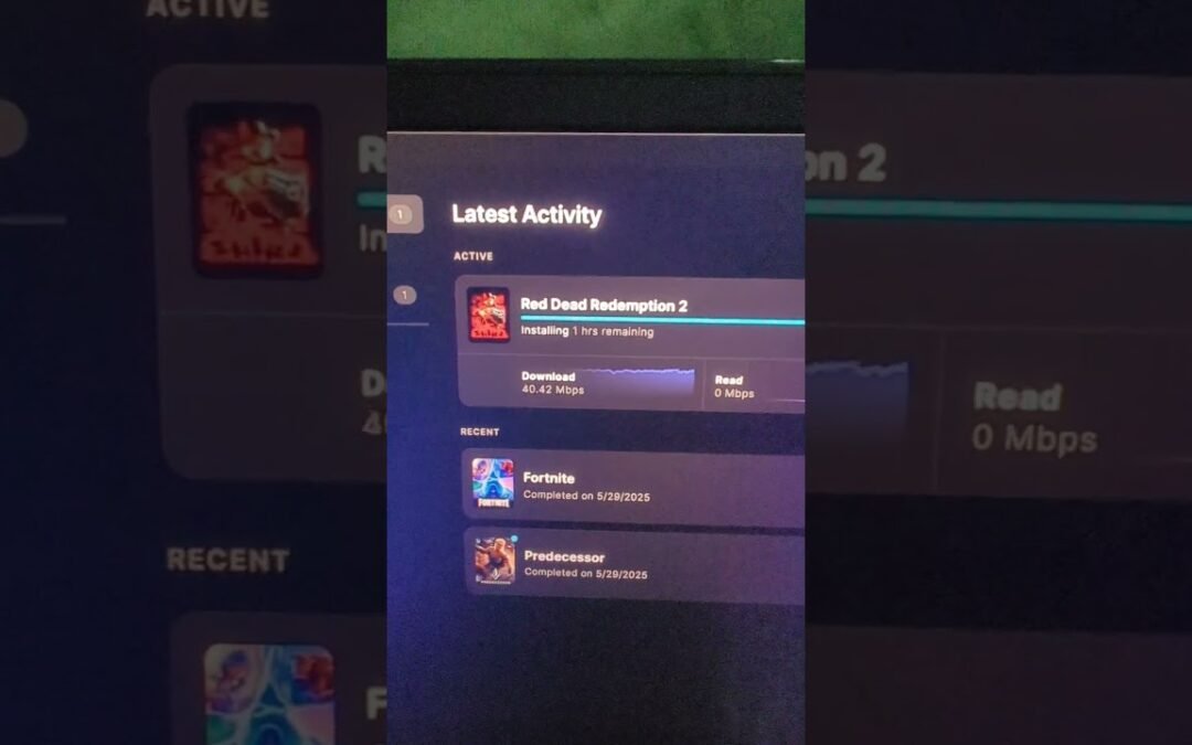 downloading red dead redemption 2 on PC #reddeadredemption2 #game #pc