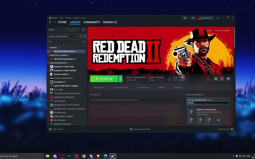 FREE STEAM ACCOUNT WITH RED DEAD REDEMPTION 2 {2025}